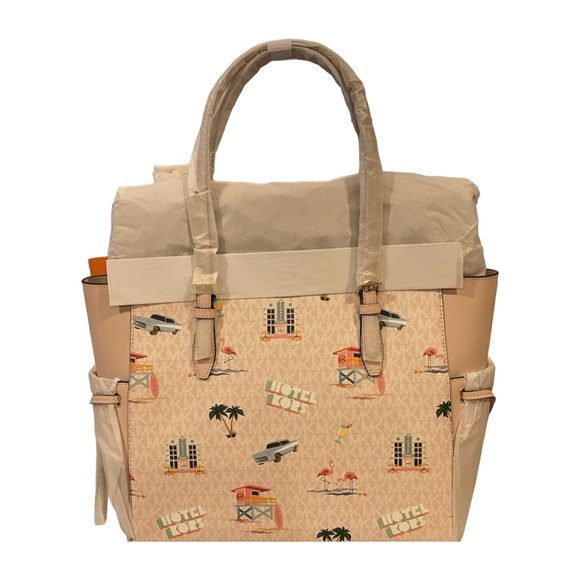 MICHAEL KORS JET SET TRAVEL ZIP XS TOTE CROSSBODY BAG Flamingo POWDER BLUSH - Picture 5 of 9